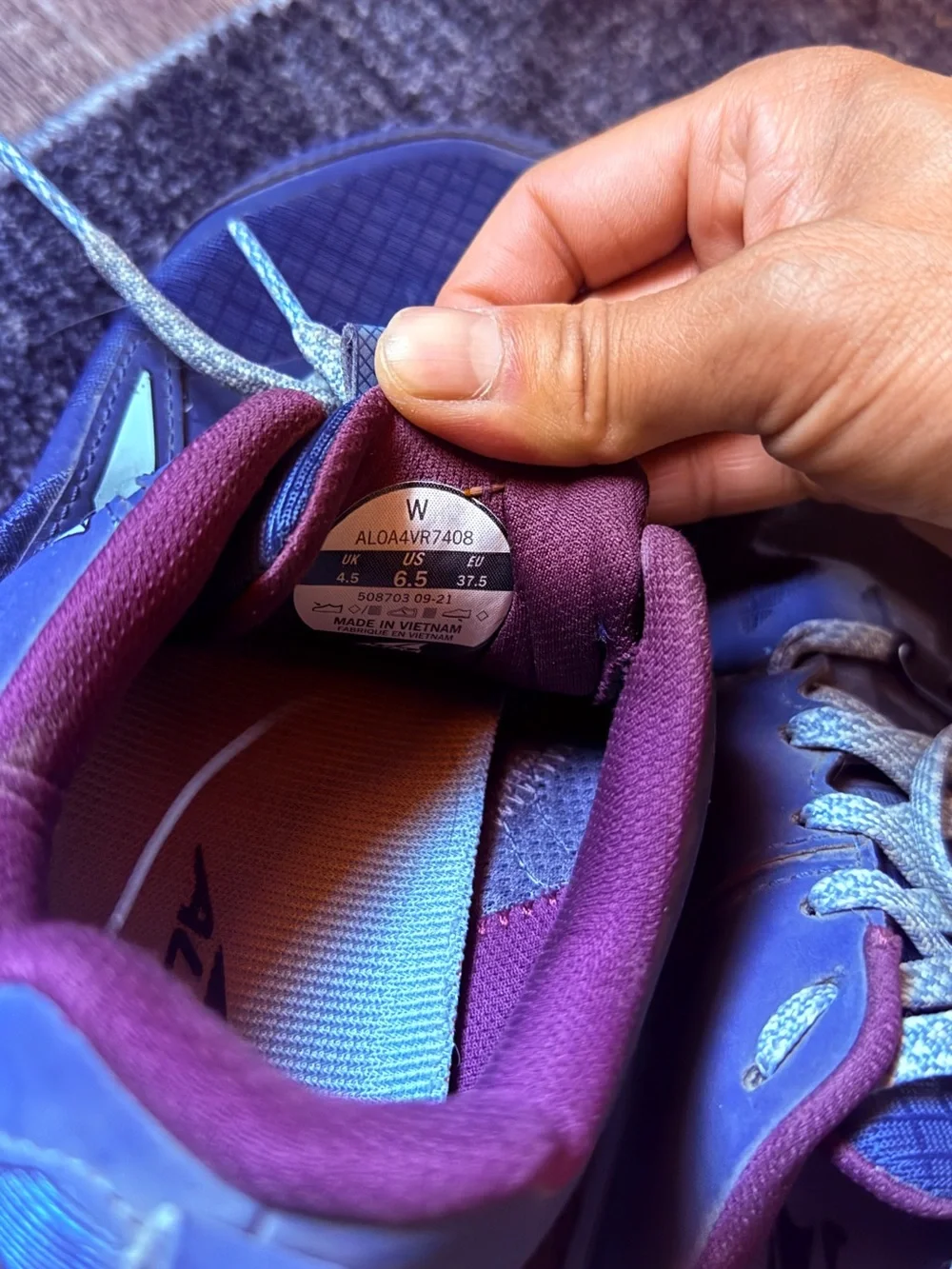 Altra Women's Blue and Maroon Trail Running Shoes